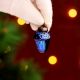 25 Pieces Blue Tiny Christmas Ornaments